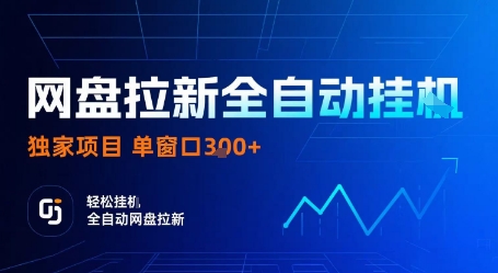 网盘拉新全自动挂G，独家技术，操作简单，自动完成拉新任务，单窗口3张