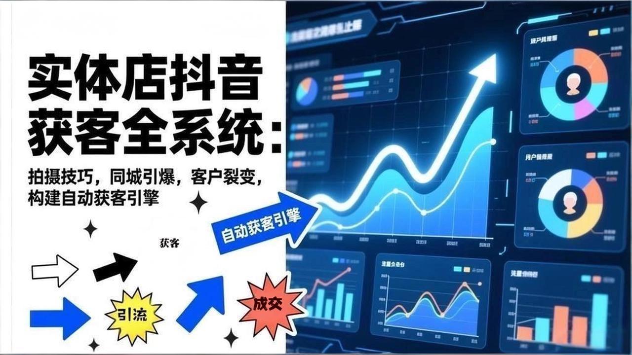 (17090期)2026实体店抖音获客全系统:拍摄技巧,同城引爆,客户裂变,构建自动获客引擎