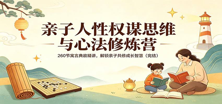 亲子人性权谋思维与心法修炼营：260节寓言典故精讲，解锁亲子共修成长智慧（完结）