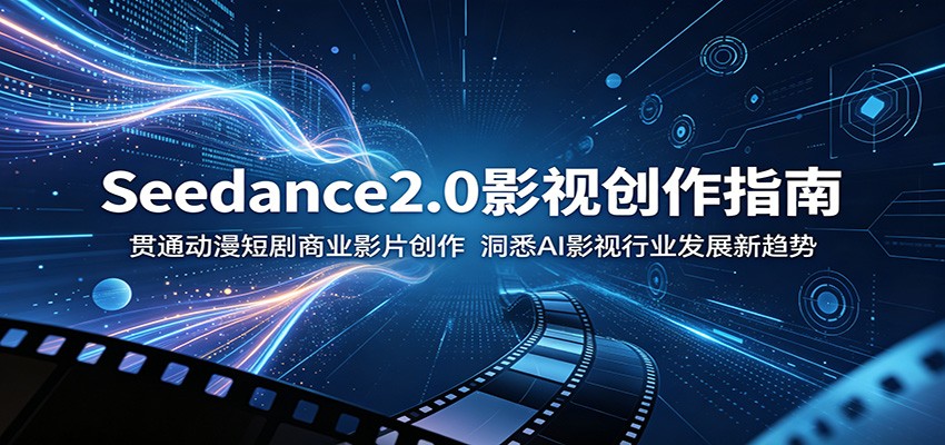 Seedance2.0影视创作指南:贯通动漫短剧商业影片创作,洞悉AI影视行业发展新趋势