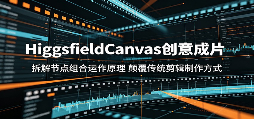 HiggsfieldCanvas创意成片:拆解节点组合运作原理,颠覆传统剪辑制作方式