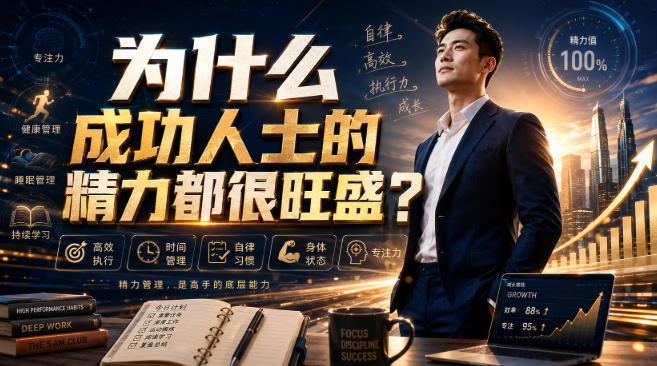 付费文章:为什么成功人士的精力都很旺盛?