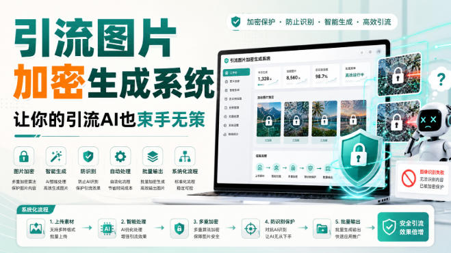 引流图片加密生成系统,让你的引流AI也束手无策