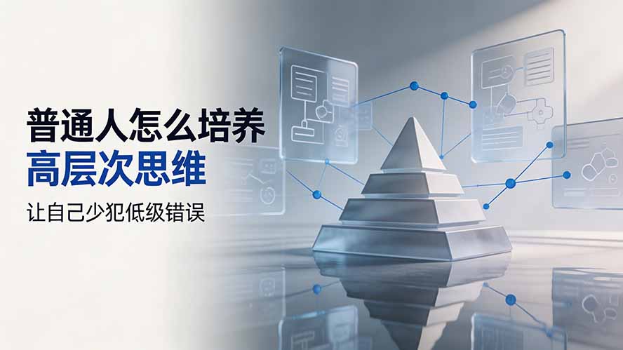 （19637期）付费文章：普通人怎么培养高层次思维，让自己少犯低级错误